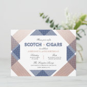 スコッチアンドシガーズメンズ誕生日 招待状 (スタンド正面)