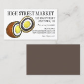 スコッチエッグUKイギリス食品ヨークシャーイングランド 名刺 (正面/裏面)