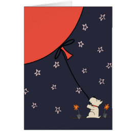 スコッチテリアおよび大きく赤い気球