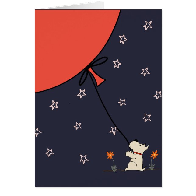 スコッチテリアおよび大きく赤い気球 (正面)