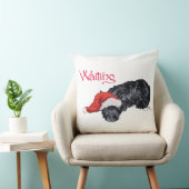 スコッチテリアのクリスマス クッション (椅子)