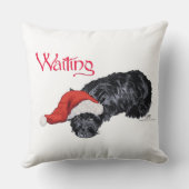 スコッチテリアのクリスマス クッション (裏面)