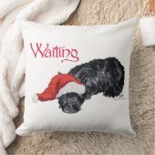 スコッチテリアのクリスマス クッション (ブランケット)