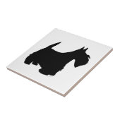 スコッチテリアのシルエット タイル (側面)