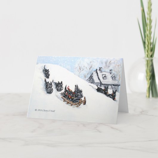 スコッチテリアのスレッジ シーズンカード (正面)