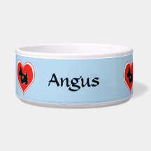 スコッチテリアのハートパーソナライズな犬ボール