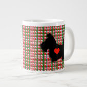 スコッチテリアのハート愛ジャンボマグ ジャンボコーヒーマグカップ (正面右)