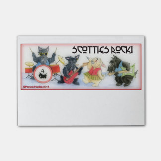 スコッチテリアの石のポスト・イット ポストイット