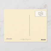 スコッチテリアの絵 - かわいいオリジナルドッグアート ポストカード (裏面)