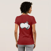 スコッチテリアの頭部 Tシャツ (裏面フル)
