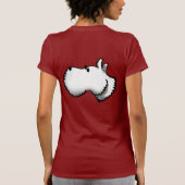 スコッチテリアの頭部 Tシャツ (裏面)