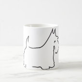 スコッチテリアライン コーヒーマグカップ (中央)