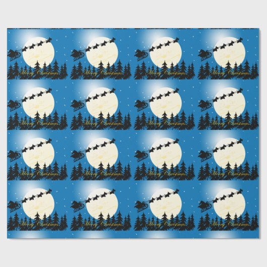 スコッチテリア犬そり ラッピングペーパー (フラット)