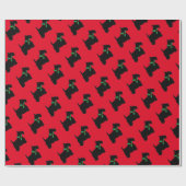 スコッチテリア犬 ラッピングペーパー (フラット)