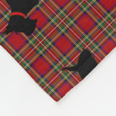 スコッチテリア8無し フリースブランケット (角)