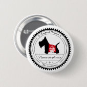 スコッチテリア8王室のな王冠無し 缶バッジ (正面&裏面)