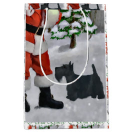 スコッチテリア ビリーブ クリスマス ミディアムペーパーバッグ