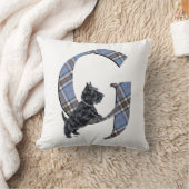 スコッチテリア モノグラム G クッション (ブランケット)