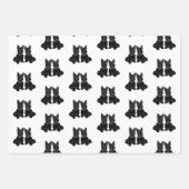 スコッチテリア ラッピングペーパーシート (正面3)