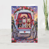 スコッチテリア 犬 バレンタインデー カード (正面)