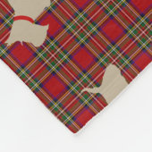 スコッチテリアWheaten 8無し フリースブランケット (角)