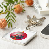 スコッチドッグオーナメント キーホルダー (側面)