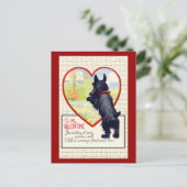 スコッチドッグバレンタインスコティットテリア シーズンポストカード (スタンド正面)