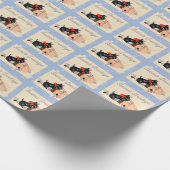 スコッチドッグ,スコティッシュテリアシーズンのご挨拶 ラッピングペーパー (角)