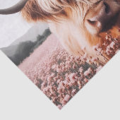 スコッチハイランドカウのワイルドフラワーフィールドデコパージュ 薄葉紙 (詳細)