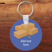 スコッチファッジはタブレット – スコティ伝統的ットランドフード キーホルダー (正面)