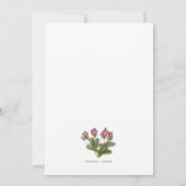 スコッチプリムローズの招待状 招待状 (裏面)