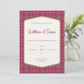 スコッチプリムローズタータン招待状 招待状 (スタンド正面)