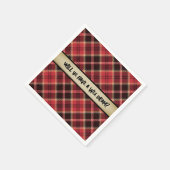 スコッチ紙コースターの小さなドラム スタンダードカクテルナプキン (角)