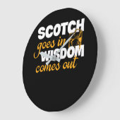 スコッチ・ウィスキーが知恵を出来する ラージ壁時計 (傾斜)