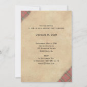 スコッチ ウイスキー 誕生日招待状（カスタマイズ可能） 招待状 (裏面)