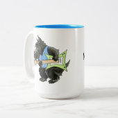 スコッツアイロックギターロッカーマグ ツートーンマグカップ (正面左)