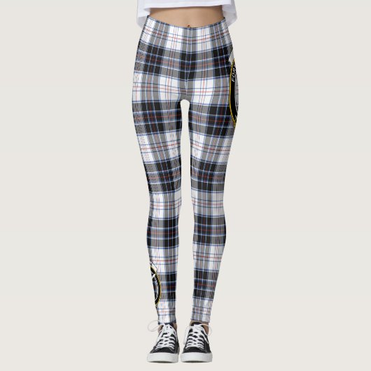 スコッツエクランドマクラードレスモダンクレストタータンチェック レギンス (正面)