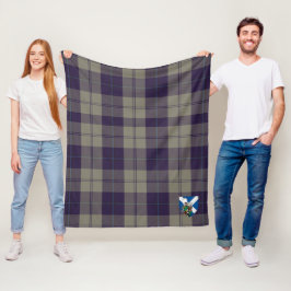 スコッツカニンガムドレスブルーダンサータータンチェックプレイド フリースブランケット