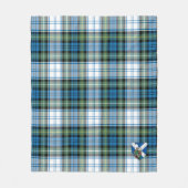 スコッツキャンベルドレスエンシェントタータンチェックプレイド フリースブランケット (正面)