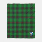スコッツキンニアタータンチェックプレイド フリースブランケット (正面)