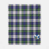 スコッツゴードンドレスモダンタータンチェックプレイド フリースブランケット (正面)