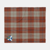 スコッツダビッドソンドレスダンサータータンチェックプレイド フリースブランケット (正面(横))