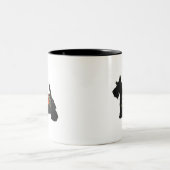 スコッツティドッグブリードボホフローラシルエット ツートーンマグカップ (中央)