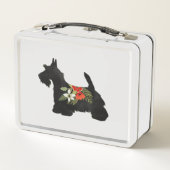 スコッツティドッグブリードボホフローラシルエット メタルランチボックス (裏面)