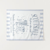 スコッツデールでのオリジナルパーティ「ベール前祭」 タペストリー (正面(横))