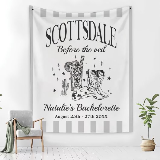 スコッツデールでのオリジナルパーティ「ベール前」 タペストリー