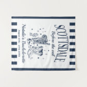 スコッツデールでのカスタムバチェロレッテパーティー「ヴェールの前の最後の夜」 タペストリー (正面(横))