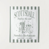 スコッツデールでのカスタムバチェロレッテパーティー「ヴェールの前の最後の夜」 タペストリー (正面)