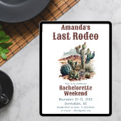 スコッツデールでの最後のロデオ・バチェロレッテ・ウィークエンド 招待状