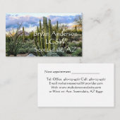 スコッツデールのSucculentの日没 予約カード (正面/裏面)